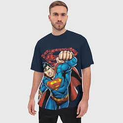 Футболка оверсайз мужская Superman, цвет: 3D-принт — фото 2