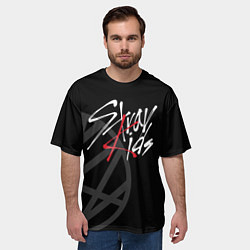 Футболка оверсайз мужская Stray Kids, цвет: 3D-принт — фото 2