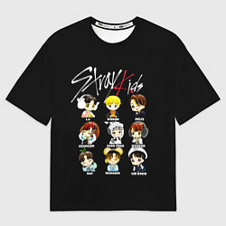 Футболка оверсайз мужская Stray Kids, цвет: 3D-принт