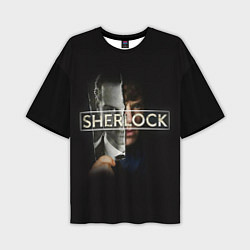 Мужская футболка оверсайз Sherlock