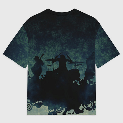 Мужская футболка оверсайз Алиса / 3D-принт – фото 2