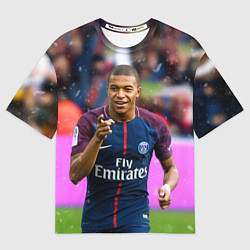 Мужская футболка оверсайз Килиан Мбаппе