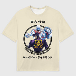 Мужская футболка оверсайз Приключения ДжоДжо