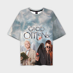 Футболка оверсайз мужская Good Omens, цвет: 3D-принт