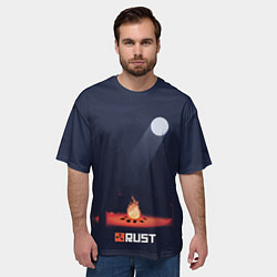 Футболка оверсайз мужская Rust, цвет: 3D-принт — фото 2