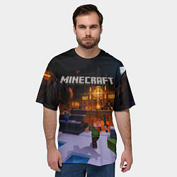 Футболка оверсайз мужская MINECRAFT, цвет: 3D-принт — фото 2