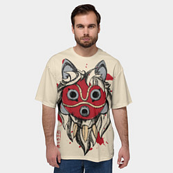 Футболка оверсайз мужская Princess Mononoke, цвет: 3D-принт — фото 2