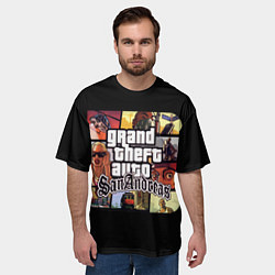 Футболка оверсайз мужская GTA SA, цвет: 3D-принт — фото 2
