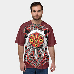Футболка оверсайз мужская Принцесса Мононоке, цвет: 3D-принт — фото 2
