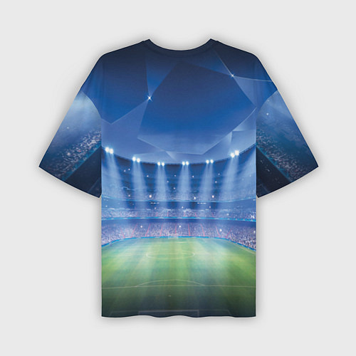 Мужская футболка оверсайз FC Barcelona / 3D-принт – фото 2