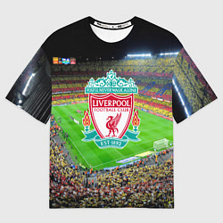 Футболка оверсайз мужская FC Liverpool, цвет: 3D-принт