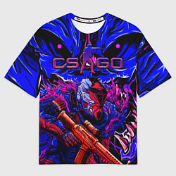 Мужская футболка оверсайз CS GO hyper beast IMBAskin