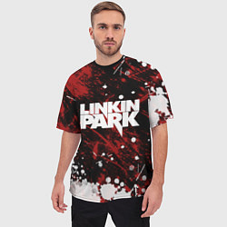 Футболка оверсайз мужская Linkin Park, цвет: 3D-принт — фото 2