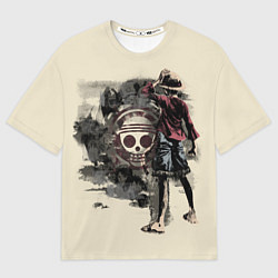 Футболка оверсайз мужская One Piece, цвет: 3D-принт