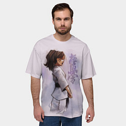 Футболка оверсайз мужская Кёкусинкай девушка, цвет: 3D-принт — фото 2
