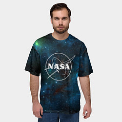 Футболка оверсайз мужская NASA, цвет: 3D-принт — фото 2