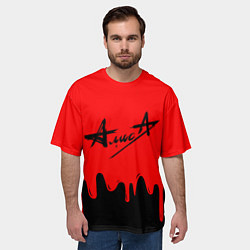 Футболка оверсайз мужская АлисА, цвет: 3D-принт — фото 2