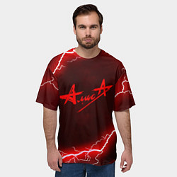 Футболка оверсайз мужская АлисА, цвет: 3D-принт — фото 2