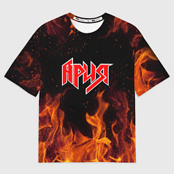 Футболка оверсайз мужская АРИЯ, цвет: 3D-принт