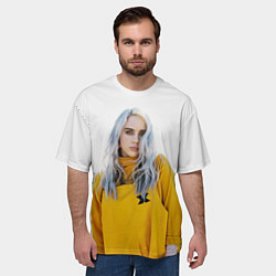 Футболка оверсайз мужская BILLIE EILISH, цвет: 3D-принт — фото 2