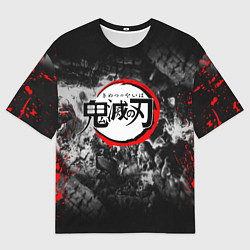 Футболка оверсайз мужская KIMETSU NO YAIBA, цвет: 3D-принт