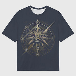 Мужская футболка оверсайз Ведьмак 3: Дикая Охота