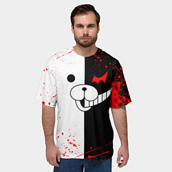 Футболка оверсайз мужская MONOKUMA, цвет: 3D-принт — фото 2