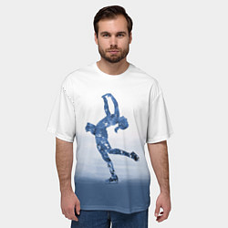 Футболка оверсайз мужская Фигурное катание, цвет: 3D-принт — фото 2