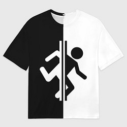 Футболка оверсайз мужская PORTAL, цвет: 3D-принт