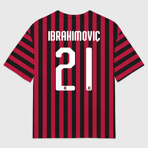 Мужская футболка оверсайз Ibrahimovic home 19-20 / 3D-принт – фото 2