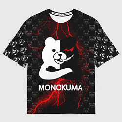 Футболка оверсайз мужская MONOKUMA, цвет: 3D-принт