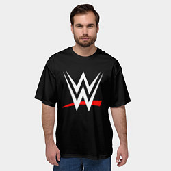 Футболка оверсайз мужская WWE, цвет: 3D-принт — фото 2