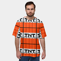 Футболка оверсайз мужская Minecraft-Динамит, цвет: 3D-принт — фото 2