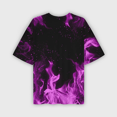 Мужская футболка оверсайз LIL PEEP FIRE / 3D-принт – фото 2