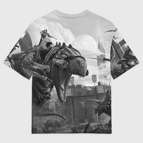 Мужская футболка оверсайз Ark Survival Evolved / 3D-принт – фото 2