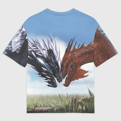 Мужская футболка оверсайз Ark Survival Evolved / 3D-принт – фото 2