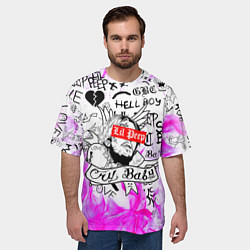 Футболка оверсайз мужская LIL PEEP, цвет: 3D-принт — фото 2