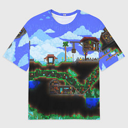 Футболка оверсайз мужская TERRARIA EXCLUSIVE, цвет: 3D-принт