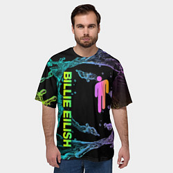 Футболка оверсайз мужская BILLIE EILISH, цвет: 3D-принт — фото 2