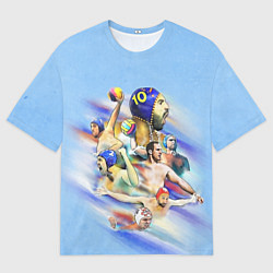 Мужская футболка оверсайз Water polo players