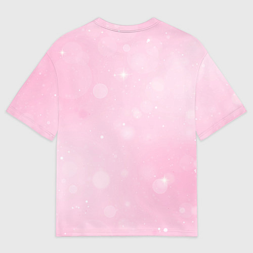 Мужская футболка оверсайз Сердечко пальцами / 3D-принт – фото 2