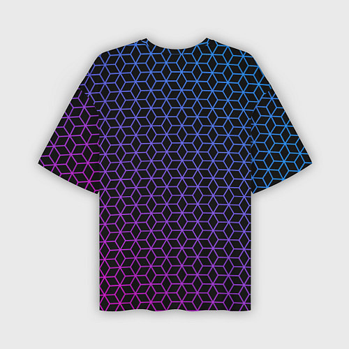 Мужская футболка оверсайз Geometry / 3D-принт – фото 2