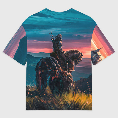 Мужская футболка оверсайз The Witcher / 3D-принт – фото 2