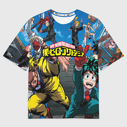 Футболка оверсайз мужская My Hero Academia все герои, цвет: 3D-принт