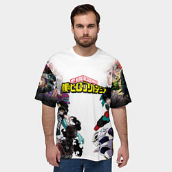 Футболка оверсайз мужская My Hero Academia противостояние, цвет: 3D-принт — фото 2