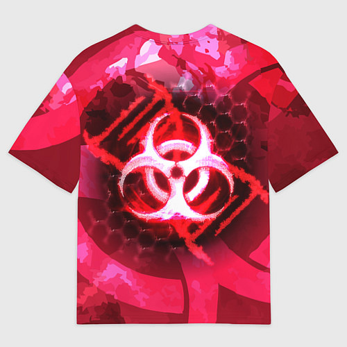Мужская футболка оверсайз Plague Inc LC Oko / 3D-принт – фото 2