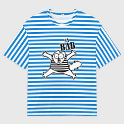 Футболка оверсайз мужская За ВДВ, цвет: 3D-принт