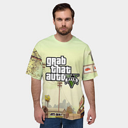 Футболка оверсайз мужская GTA 5, цвет: 3D-принт — фото 2