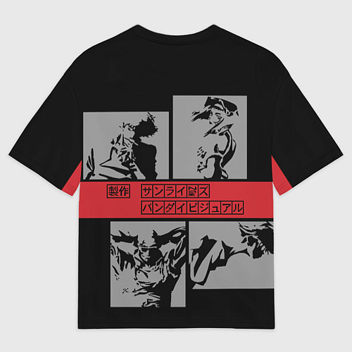 Мужская футболка оверсайз Cowboy Bebop anime / 3D-принт – фото 2