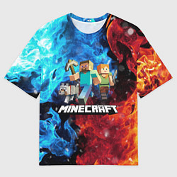 Футболка оверсайз мужская Minecraft Майнкрафт, цвет: 3D-принт
